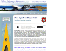 Tablet Screenshot of mainekayakrentals.com